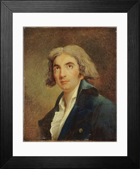 Framed Print : Portrait de Marie-Joseph Chénier (1764-1811), homme politique et auteur dramatique, c1795. Creator: Ecole Francaise Framed Print : Portrait de Marie-Joseph Chénier (1764-1811), homme politique et auteur dramatique, c1795. Creator: Ecole Francaise