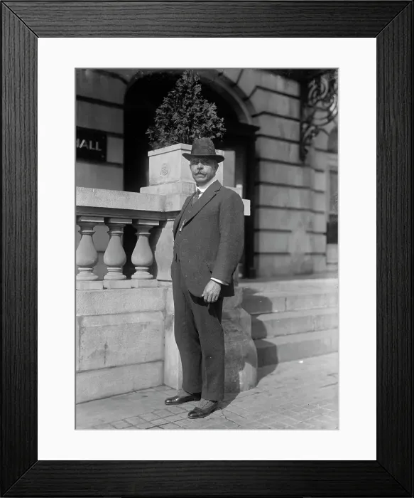 Framed Print : Dr. Paulo De Moraes [sic] Barros, Sao Paulo, Brazil, 1917. Creator: Harris & Ewing. Dr. Paulo De Moraes [sic] Barros, Sao Paulo, Brazil, 1917. Creator: Harris & Ewing