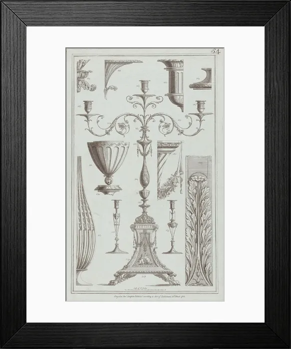 Framed Print : Candelabra, Vessels and Ornament, nos. 358-369 ('Designs for Various Ornaments, ... March 20, 1785. Creator: Michelangelo Pergolesi. Candelabra, Vessels and Ornament, nos. 358-369 ('Designs for Various Ornaments, ... March 20, 1785) Framed Print : Candelabra, Vessels and Ornament, nos. 358-369 ('Designs for Various Ornaments, ... March 20, 1785. Creator: Michelangelo Pergolesi. Candelabra, Vessels and Ornament, nos. 358-369 ('Designs for Various Ornaments, ... March 20, 1785)