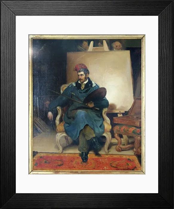 Framed Print : Autoportrait, between 1832 and 1833. Creator: Théophile Fragonard Framed Print : Autoportrait, between 1832 and 1833. Creator: Théophile Fragonard