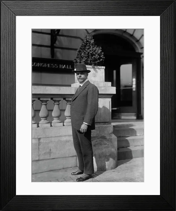 Framed Print : Dr. Paulo De Moraes [sic] Barros, Sao Paulo, Brazil, 1917. Creator: Harris & Ewing. Dr. Paulo De Moraes [sic] Barros, Sao Paulo, Brazil, 1917. Creator: Harris & Ewing