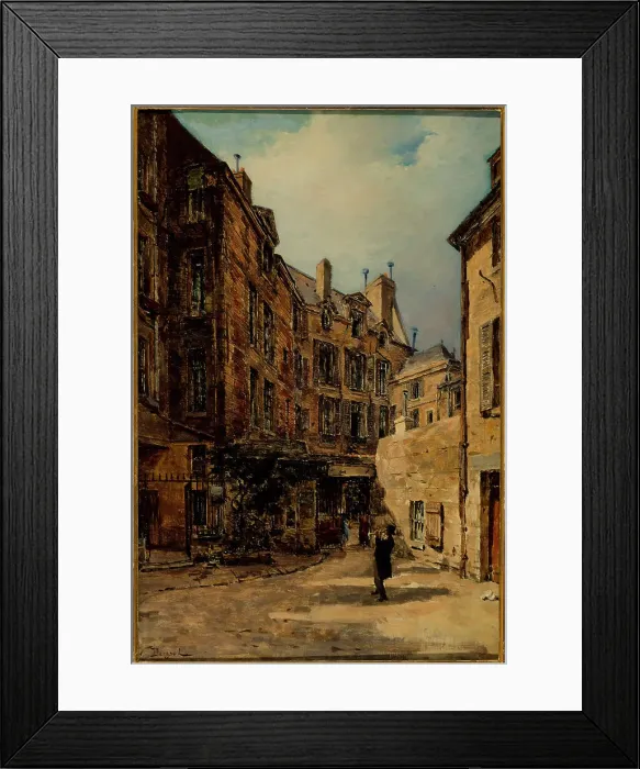 Framed Print : Cour de Rohan, c1900. Creator: Unknown
