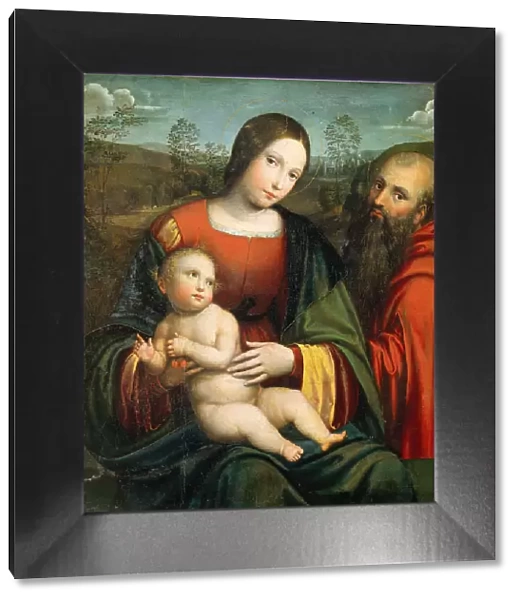 Madonna and Child with Saint Jerome, First quarter of 16th cen. Creator: De Boateri, Jacopo (ca 1480-1530)