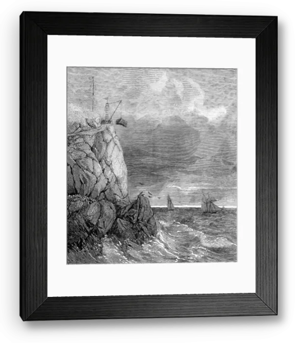 Framed Print : The Lizard Serpentine Signal-Staff Quarry, near Cadgwith, Cornwall, 1854. Creator: Unknown Framed Print : The Lizard Serpentine Signal-Staff Quarry, near Cadgwith, Cornwall, 1854. Creator: Unknown