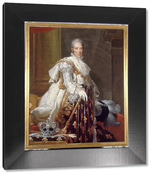 Portrait de Charles X (1757-1836), roi de France, en costume de sacre, c1825. Creator: Francois Pascal Simon Gerard