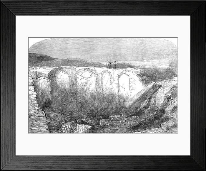 Framed Print : Recently-discovered remains of the Alexandrian Library, 1854. Creator: Unknown Framed Print : Recently-discovered remains of the Alexandrian Library, 1854. Creator: Unknown