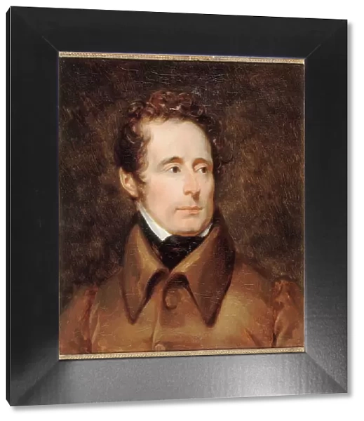 Portrait d'Alphonse de Lamartine (1790-1869), poète, historien et homme politique, c1831. Creator: Francois Pascal Simon Gerard