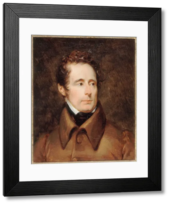 Framed Print : Portrait d'Alphonse de Lamartine (1790-1869), poète, historien et homme politique, c1831. Creator: Francois Pascal Simon Gerard Framed Print : Portrait d'Alphonse de Lamartine (1790-1869), poète, historien et homme politique, c1831. Creator: Francois Pascal Simon Gerard