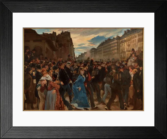 Framed Print : Departure of mobile units, in July 1870, c1879. Creator: Unknown Framed Print : Departure of mobile units, in July 1870, c1879. Creator: Unknown