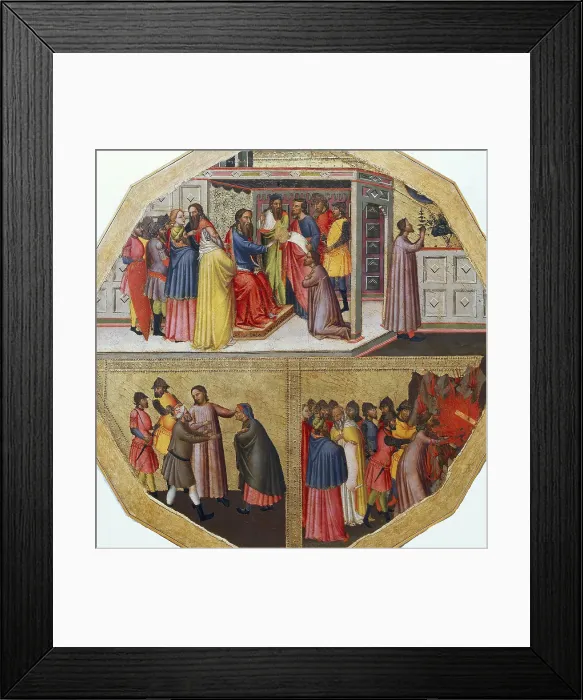 Framed Print : The birth tray: The Story of a False Prophet, ca 1340. Creator: Anonymous Framed Print : The birth tray: The Story of a False Prophet, ca 1340. Creator: Anonymous