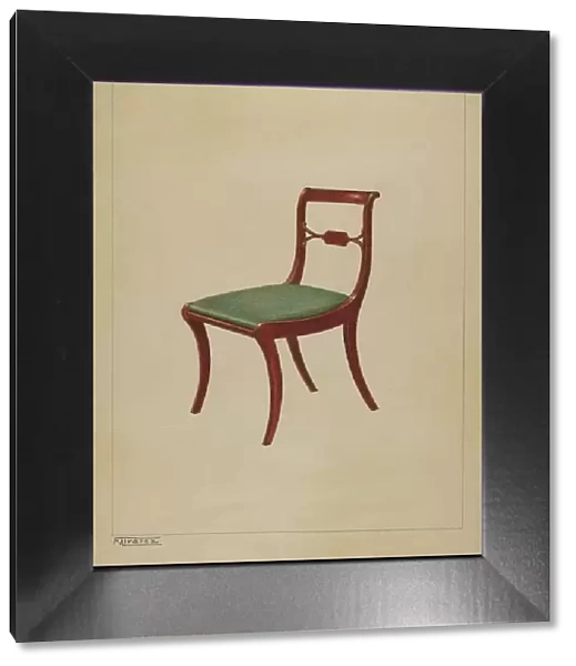 Side Chair, c. 1937. Creator: Francisco Alvarez