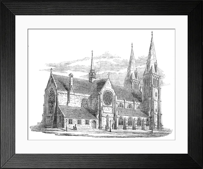 Framed Print : St Ninian's Cathedral, Perth, 1854. Creator: Unknown Framed Print : St Ninian's Cathedral, Perth, 1854. Creator: Unknown
