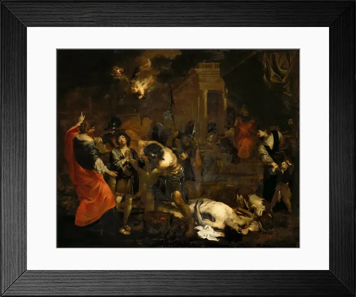 Framed Print : The Martyrdom of the Maccabees. Creator: Malo, Vincent (1602 / 1606-1644) Framed Print : The Martyrdom of the Maccabees. Creator: Malo, Vincent (1602 / 1606-1644)