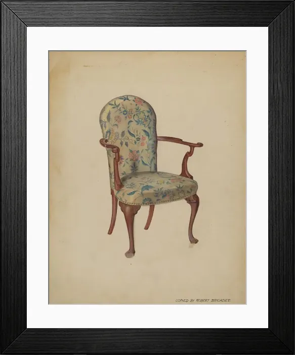 Framed Print : Armchair, c. 1936. Creator: Robert Brigadier Framed Print : Armchair, c. 1936. Creator: Robert Brigadier