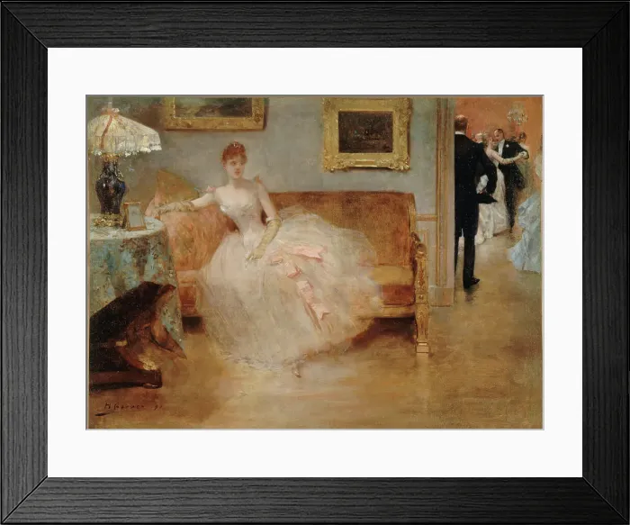 Framed Print : Le bal, 1890. Creator: Henri Gervex Framed Print : Le bal, 1890. Creator: Henri Gervex