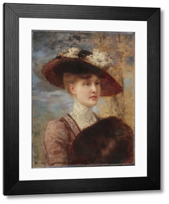 Framed Print : Portrait de Madame de Lorgeril, 1902. Creator: Henri Gervex Framed Print : Portrait de Madame de Lorgeril, 1902. Creator: Henri Gervex