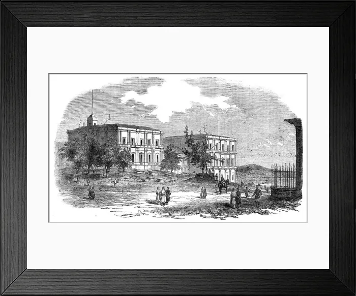 Framed Print : The French Military Barracks, outside Pera, 1854. Creator: Unknown Framed Print : The French Military Barracks, outside Pera, 1854. Creator: Unknown
