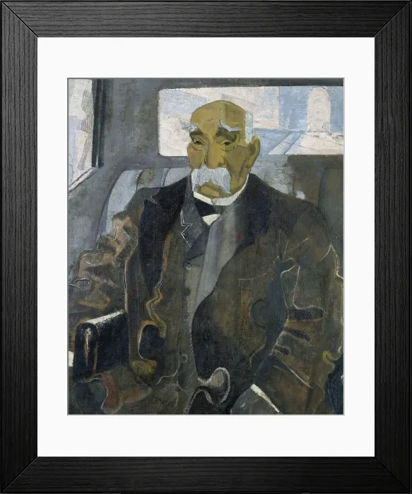 Framed Print : Georges Clemenceau (1841-1929), seated in a car going down the Champs-Élysées, c1920. Creator: Unknown Framed Print : Georges Clemenceau (1841-1929), seated in a car going down the Champs-Élysées, c1920. Creator: Unknown