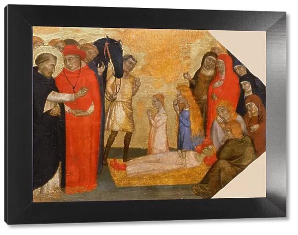 Miracle of Saint Dominic (Saint Dominic resurrects Napoleone Orsini), ca 1365. Creator: Anonymous