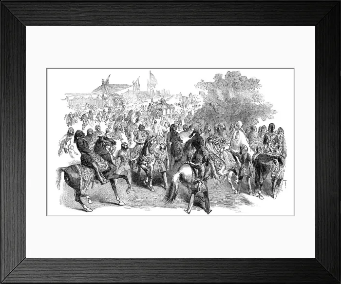 Framed Print : Marriage Procession of the Sultan's Daughter, at Constantinople, 1854. Creator: Unknown Framed Print : Marriage Procession of the Sultan's Daughter, at Constantinople, 1854. Creator: Unknown