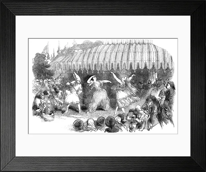Framed Print : Marriage of the Sultan's Daughter - Fete at Baltaliman, 1854. Creator: Unknown Framed Print : Marriage of the Sultan's Daughter - Fete at Baltaliman, 1854. Creator: Unknown