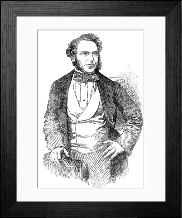 Framed Print : Mr. Henry Russell - from a daguerreotype by Mayall, 1854. Creator: Unknown Framed Print : Mr. Henry Russell - from a daguerreotype by Mayall, 1854. Creator: Unknown