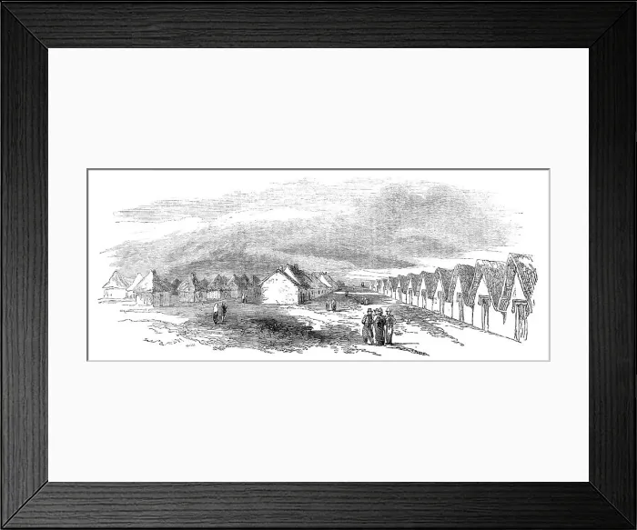 Framed Print : Sketch of a portion of the camp at St. Omer, 1854. Creator: Unknown Framed Print : Sketch of a portion of the camp at St. Omer, 1854. Creator: Unknown