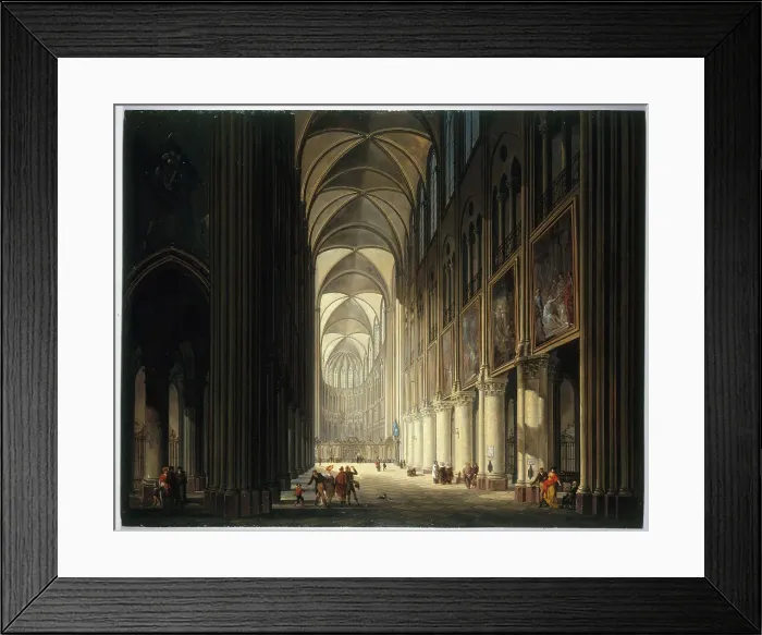 Framed Print : Interior view of Notre-Dame, in 1789, 1789. Creator: Unknown Framed Print : Interior view of Notre-Dame, in 1789, 1789. Creator: Unknown