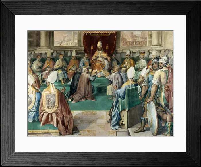 Framed Print : The Council of Vienne, ca 1585-1590. Creator: Nebbia, Cesare (1536-1614) Framed Print : The Council of Vienne, ca 1585-1590. Creator: Nebbia, Cesare (1536-1614)