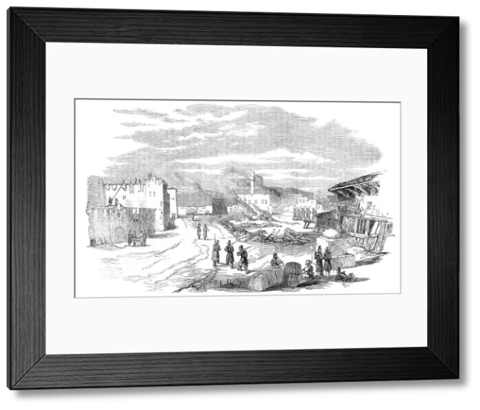 Framed Print : Ruins at Varna, after the recent fire, 1854. Creator: Unknown Framed Print : Ruins at Varna, after the recent fire, 1854. Creator: Unknown