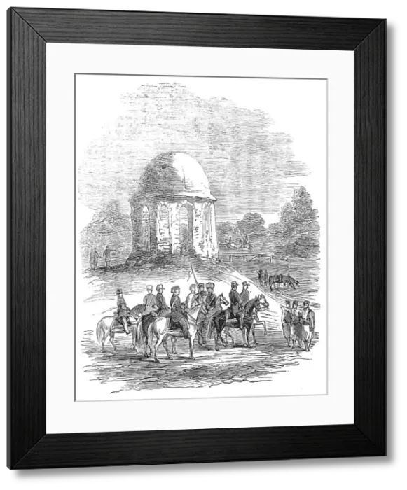 Framed Print : Monument at Croce di Petra, at Kalougaren, 1854. Creator: Unknown Framed Print : Monument at Croce di Petra, at Kalougaren, 1854. Creator: Unknown