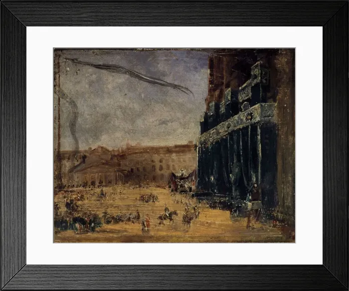Framed Print : Pompes funèbres du ducd'Orléans à Notre-Dame, le 30 juillet 1842, actuel 4ème arrondissement, 1842. Creator: Jacques Guiaud Framed Print : Pompes funèbres du ducd'Orléans à Notre-Dame, le 30 juillet 1842, actuel 4ème arrondissement, 1842. Creator: Jacques Guiaud