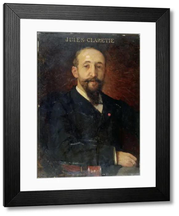 Framed Print : Jules Claretie (1840-1913), administrator at the Comedie-Francaise, between 1880 and 1890. Creator: Unknown Framed Print : Jules Claretie (1840-1913), administrator at the Comedie-Francaise, between 1880 and 1890. Creator: Unknown