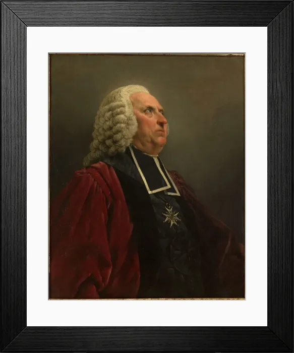 Framed Print : Portrait de Louis Mercier, échevin de Paris en 1761, c1763. Creator: Noël Hallé Framed Print : Portrait de Louis Mercier, échevin de Paris en 1761, c1763. Creator: Noël Hallé
