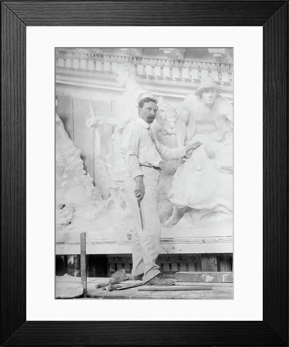 Framed Print : Paul Wayland Bartlett - Sculptor, 1916. Creator: Harris & Ewing. Paul Wayland Bartlett - Sculptor, 1916. Creator: Harris & Ewing Framed Print : Paul Wayland Bartlett - Sculptor, 1916. Creator: Harris & Ewing. Paul Wayland Bartlett - Sculptor, 1916. Creator: Harris & Ewing