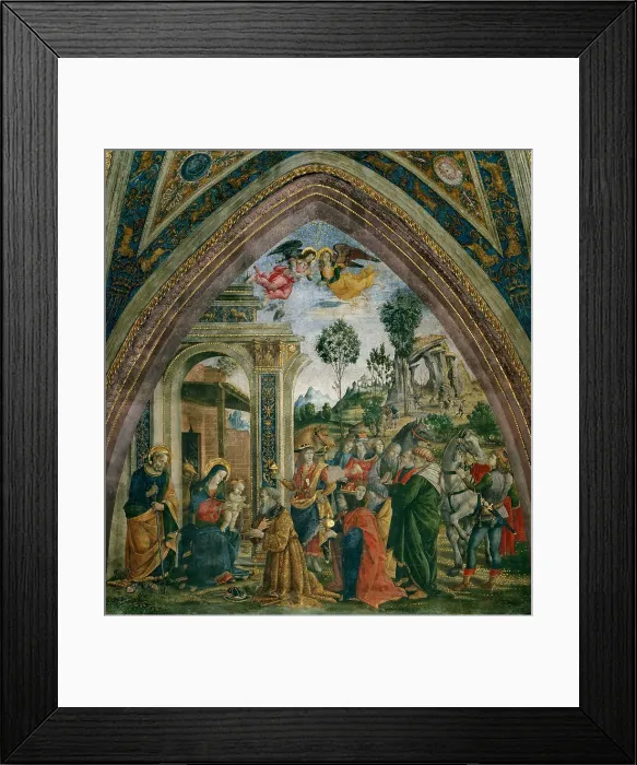 Framed Print : The Adoration of the Magi, 1492-1495. Creator: Pinturicchio, Bernardino (1454-1513) Framed Print : The Adoration of the Magi, 1492-1495. Creator: Pinturicchio, Bernardino (1454-1513)