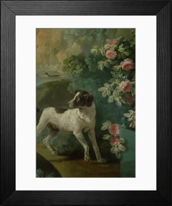Framed Print : Paysage au chien, between 1765 and 1770. Creator: Jean Baptiste Marie Huet Framed Print : Paysage au chien, between 1765 and 1770. Creator: Jean Baptiste Marie Huet