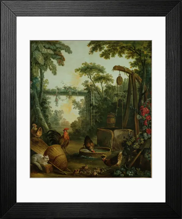 Framed Print : Paysage rustique, between 1765 and 1770. Creator: Jean Baptiste Marie Huet Framed Print : Paysage rustique, between 1765 and 1770. Creator: Jean Baptiste Marie Huet