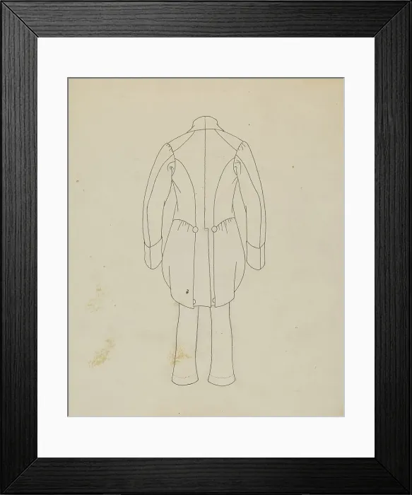 Framed Print : Boy's Coat and Trousers, c. 1939. Creator: Mae A. Clarke Framed Print : Boy's Coat and Trousers, c. 1939. Creator: Mae A. Clarke