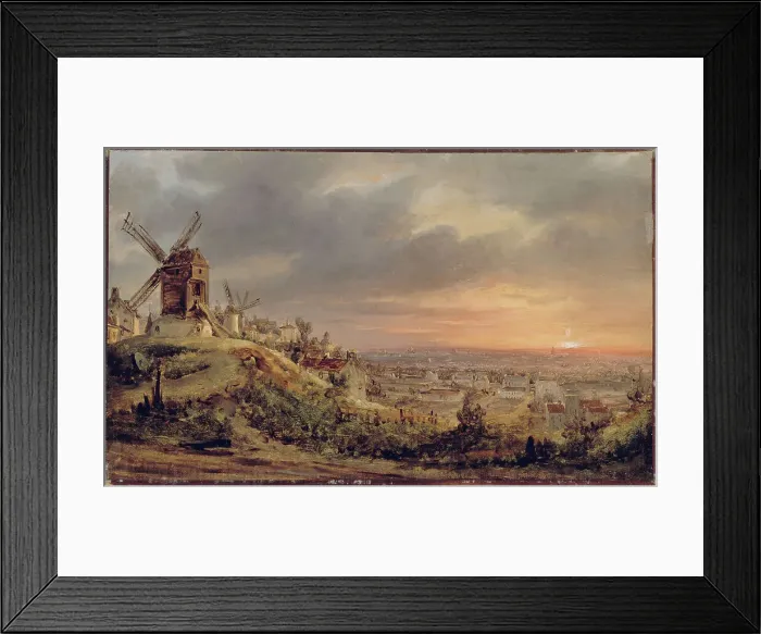 Framed Print : Paris, seen from the Butte Montmartre, c1830. Creator: Unknown Framed Print : Paris, seen from the Butte Montmartre, c1830. Creator: Unknown