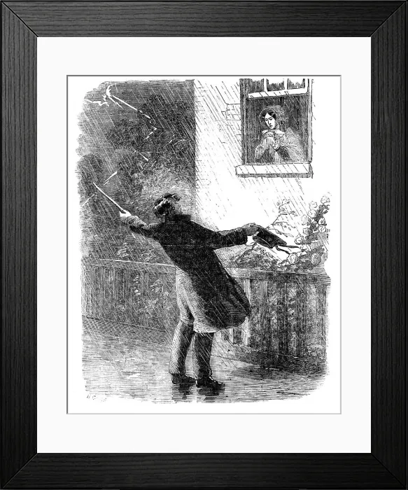 Framed Print : Illustration from A Long-Vacation Vigil by Cuthbert Bede, B.A. 1854. Creator: Unknown. Illustration from A Long-Vacation Vigil by Cuthbert Bede, B.A. 1854. Creator: Unknown Framed Print : Illustration from A Long-Vacation Vigil by Cuthbert Bede, B.A. 1854. Creator: Unknown. Illustration from A Long-Vacation Vigil by Cuthbert Bede, B.A. 1854. Creator: Unknown