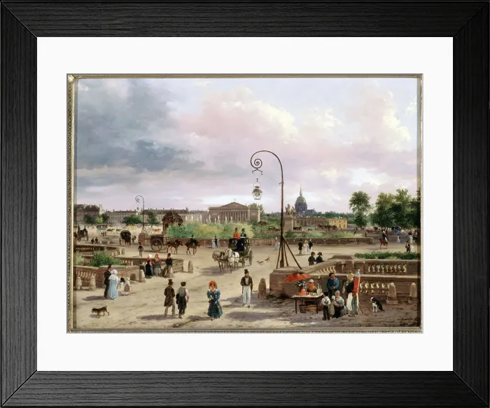 Framed Print : Place Louis XVI (Place de la Concorde) in 1829. Creator: Unknown Framed Print : Place Louis XVI (Place de la Concorde) in 1829. Creator: Unknown