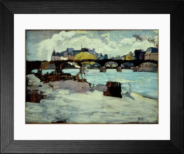 Framed Print : Pont des Arts and the tip of l'ile de la Cite, c1880. Creator: Unknown Framed Print : Pont des Arts and the tip of l'ile de la Cite, c1880. Creator: Unknown