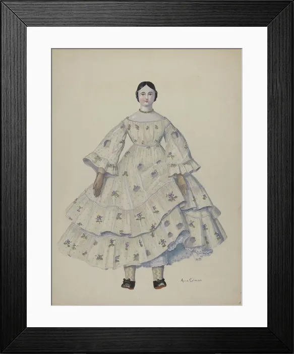 Framed Print : Doll, c. 1937. Creator: Anne Colman Framed Print : Doll, c. 1937. Creator: Anne Colman
