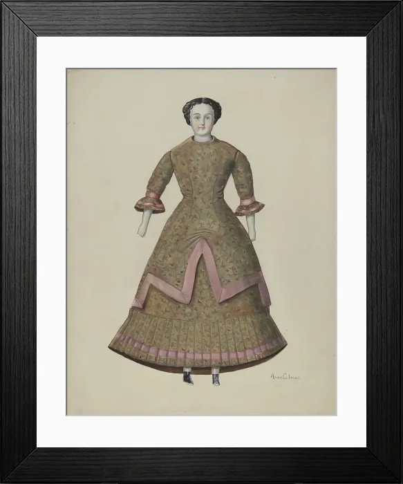 Framed Print : Doll - Lydia, c. 1937. Creator: Anne Colman. Doll - Lydia, c. 1937. Creator: Anne Colman Framed Print : Doll - Lydia, c. 1937. Creator: Anne Colman. Doll - Lydia, c. 1937. Creator: Anne Colman