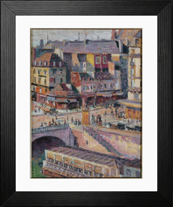 Framed Print : Pont Saint-Michel and the Quai des Orfevres around 1905. Creator: Unknown Framed Print : Pont Saint-Michel and the Quai des Orfevres around 1905. Creator: Unknown