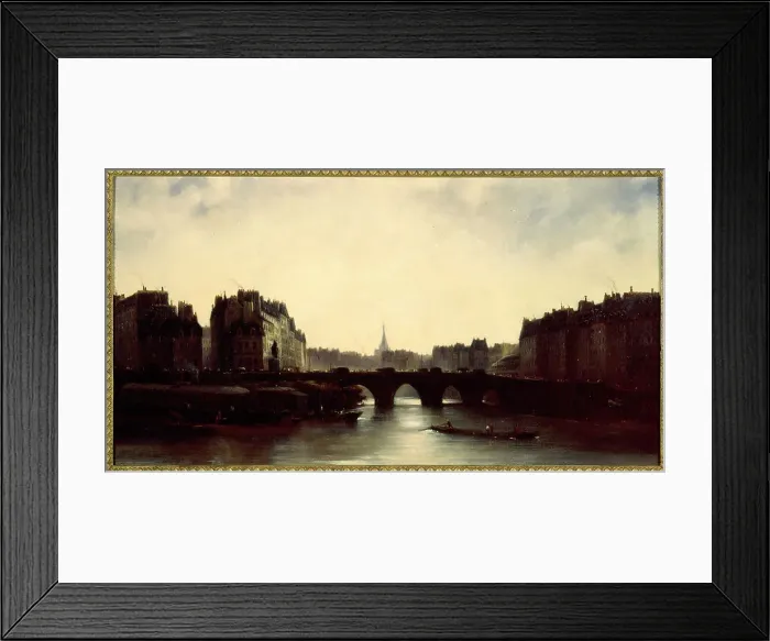 Framed Print : Pont-Neuf and Ile de la Cite, 1834. Creator: Unknown Framed Print : Pont-Neuf and Ile de la Cite, 1834. Creator: Unknown