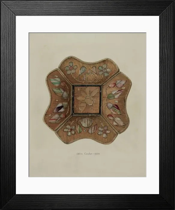 Framed Print : Pin Tray, 1938. Creator: John Cooke Framed Print : Pin Tray, 1938. Creator: John Cooke
