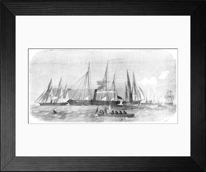 Framed Print : Her Majesty's Despatch Gun-Boats, 1854. Creator: Smyth Framed Print : Her Majesty's Despatch Gun-Boats, 1854. Creator: Smyth