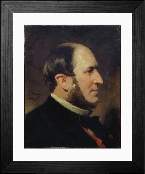 Framed Print : Portrait of Baron Haussmann (1809-1891), prefect of the Seine, 1867. Creator: Unknown Framed Print : Portrait of Baron Haussmann (1809-1891), prefect of the Seine, 1867. Creator: Unknown